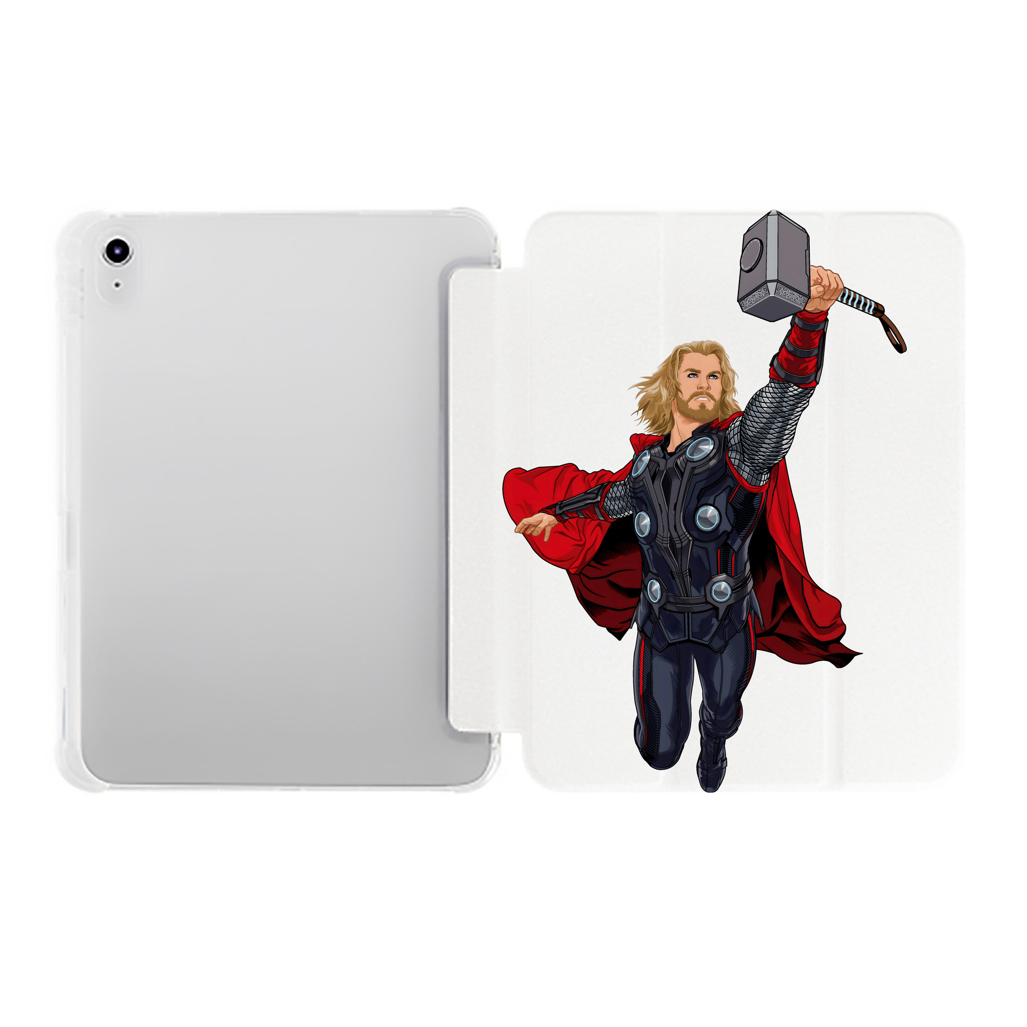 （画像用） アベンジャーズ The Avengers IPad ケース ペン収納付き 三つ折りスタンド PUレザー×シリコン 対応機種9.5/10.5/10.9インチ